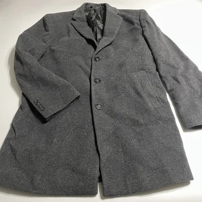 Abrigo Calvin Klein Para Hombre Gris Prosper Mezcla Lana X Fit 42R 3 Botones Foto 1 de 4