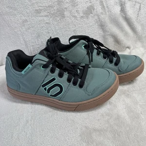 Adidas Womens Canvas Shoes 9 US Green Five Ten Freerider Primeblue Skate Outdoor - Picture 1 of 9
