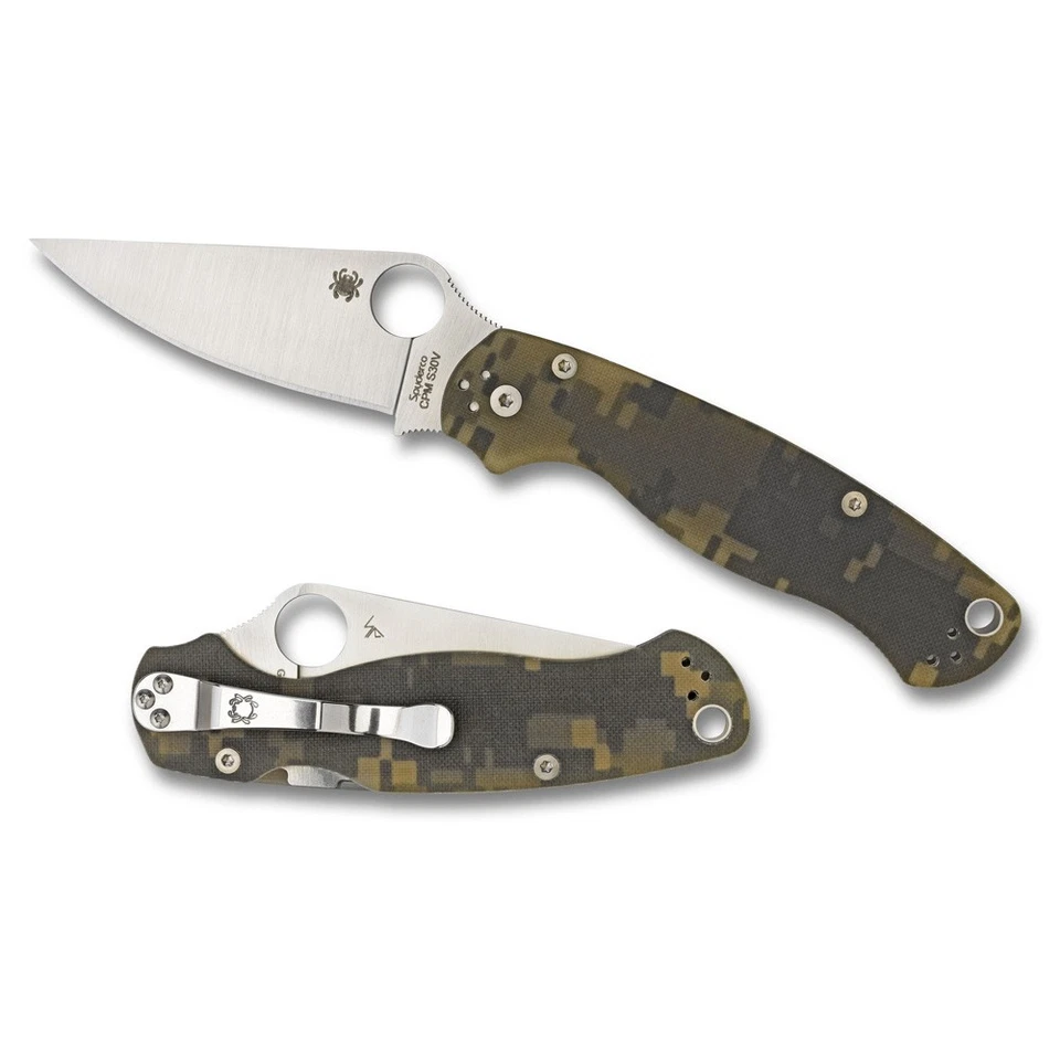 Cuchillo plegable paramilitar SPYDERCO 3,4 pulgadas (C81GPCMO2) Foto 1 de 1