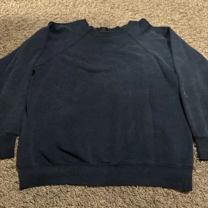 Vintage Steinwurtzel Navy Blue Blank Crewneck Sweatshirt XL Made in USA - Bild 1 von 6