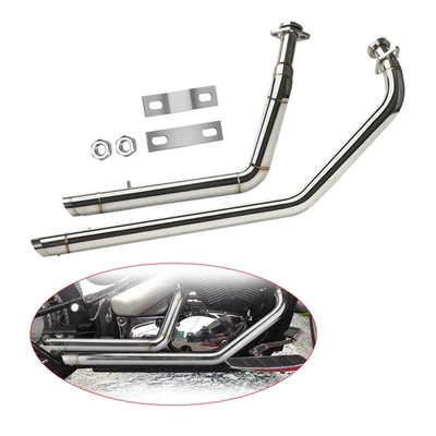 Shortshot Staggered Exhaust Pipes System For Suzuki Boulevard C50 C/T M50 VL800 - Image 1 of 4