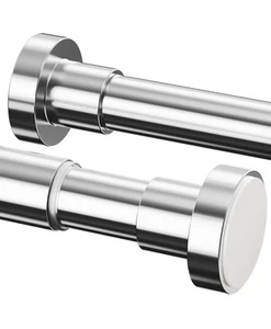 1 Stück Duschvorhangstange ohne Bohren Ausziehbar Gardinenstange 70-120cm 25cm D - Bild 1 von 6