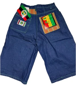 VINTAGE CROSS COLOURS JEAN SHORTS SZ.32 BRAND NEW - Picture 1 of 3