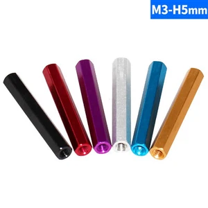 Aluminum M3 Female Threaded Hex Spacers Column Standoff Support Pillar Bar Stud - Picture 1 of 5