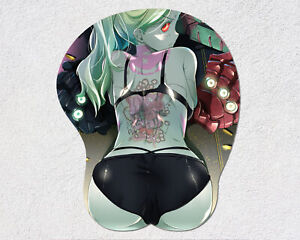 Anime Cyberpunk Edgerunners Rebecca 3D Oppai Boob coussin de souris repose-poignets cadeau