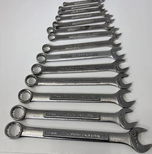 Craftsman Metric 14 pc Combination Wrench Set  6mm–19mm 12PT V^  Forged USA - Picture 1 of 16