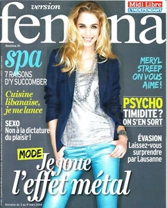 DAMENVERSION Nr. 622 03.03.2014 Metallmode / Meryl Streep / Schüchternheit / Lausanne - Bild 1 von 1