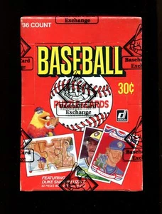 1984 Donruss Wax Box Unopened BBCE Authenticated Sealed Don Mattingly Nice Box - Picture 1 of 2