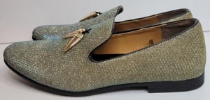 Giorgio Brutini signature Men's gold Sparkle Loafers - Size 10.5 BRAND NEW!!!! - Picture 1 of 15