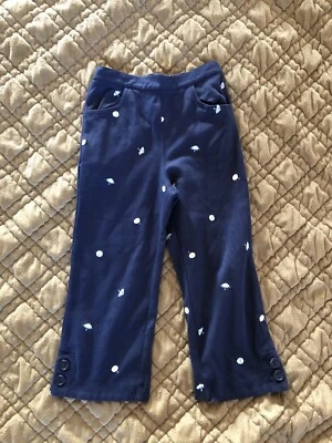 Gymboree 5 Vacation Time Knit Capri Navy Knit Embroidered Umbrellas Vintage 2003 - Image 1 of 4