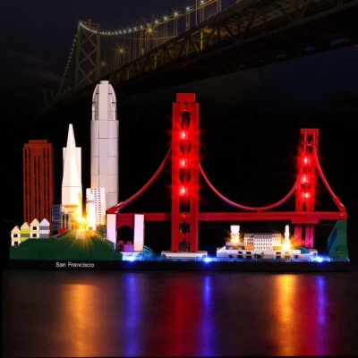 LocoLee LED Licht Kit für Lego 21043 San Francisco Bausteine Beleuchtung Lichter