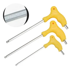 T Bar Type Handle Hex Allen Key Set Ball Point Ended Extra Long Handle 4mm 5mm - Picture 1 of 3