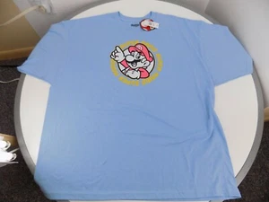 NWT Super Mario T-Shirt, 3XL, 55 inch chest, blue, 50% cotton 50% polyester - Picture 1 of 4