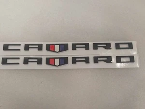 2x GM CAMARO Redline Letter Fender Marker Emblem 3D Badge RS SS ZL1 Z28 Sport - Picture 1 of 6