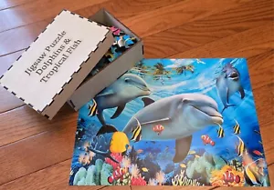Dolphins & Tropical Fish Jigsaw Puzzle - Picture 1 of 1