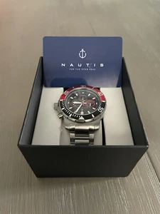 Herren Edelstahl Nautis 500 Series Chronograph Quarz Uhr - Bild 1 von 3