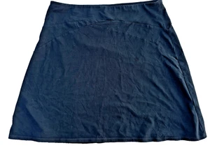 Patagonia Vitality Black A-line large 21" Organic Cotton Skirt pull on - Picture 1 of 3