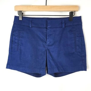 a.n.a. Women's Blue Twill Cotton Chino Shorts Size 2 - Picture 1 of 6