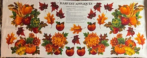 VIP Cranston Prints HARVEST APPLIQUES Cotton Fabric Panel New - Picture 1 of 1