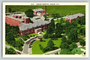 Postcard Shelby Hospital Shelby North Carolina Cleveland County Unposted Linen - Picture 1 of 2