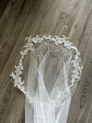 Brautschleier, Schleier Kurz Elegante Braut Tüll Mit Kamm Hochzeit - Bild 1 von 4