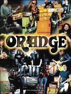 Rock Guitarist choose Orange guitar amplifier advertisement 2009 amp ad print - Imagen 1 de 3