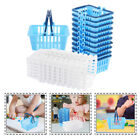  20 Pcs Einkaufskorb Plastik Einkaufen Spielzeugkörbe Mini-Picknickkorb
