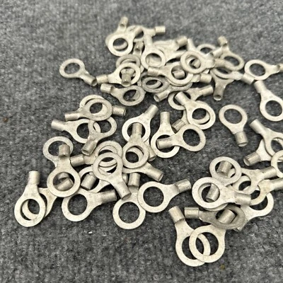 Lot Of 60 - ETC D6 Ring Terminal Uninsulated 1/2" Stud #6 Crimp New - Image 1 of 4