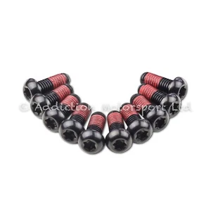 10x Ducati 848 2010 Black Titanium Front Disc Rotor Bolts With Threadlock - Picture 1 of 1