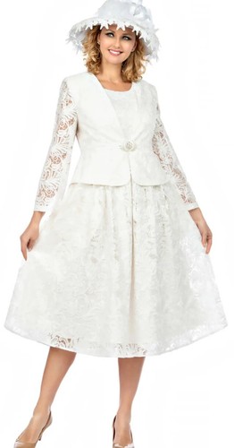 OFF WHITE Giovanna Giacca Vestito Off White Taglia 8 10 24w 22w 18 12 2Ps