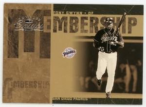2005 Donruss Classics Tony Gwynn Membership #MS19 #494/1000 Padres