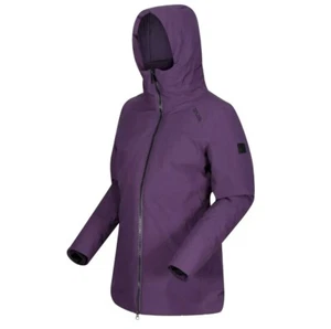 Regatta Yewbank Womens Hooded Insulated Quilted PURPLE Waterproof Jacket RRP£120 - Picture 1 of 4