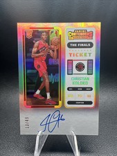 2022-23 Contenders #139 Christian Koloko Rookie Finals Ticket Autograph RC /49