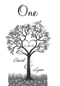 10 Personalized Tree Wedding Vellum Luminaries Table Numbers Centerpieces Decor - Picture 1 of 5