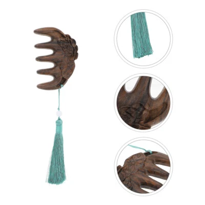 Masajeador de cabeza 1 pieza peine de madera chino peine de madera peine elegante para el cabello Foto 1 de 4
