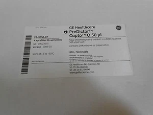 Nuevo GE Healthcare PreDictor Capto Q 50μl 4/pk Amersham Pharmacia - Imagen 1 de 4