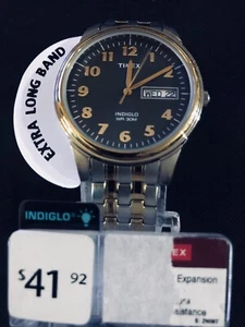 Timex Charles Street T2N093 Men's Quartz Wristwatch - Two-Tone/Black - Picture 1 of 9