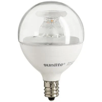 6Pack G16.5 LED Globe Bulb, Dimmable Candelabra, 5W(40W), 3000K, 350LM, E12 - Image 1 of 2
