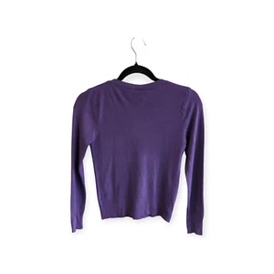 NWT Youth Girls Beverly Hills Princess Purple Long Sleeve Sweater - Size 7/8 - Picture 1 of 7