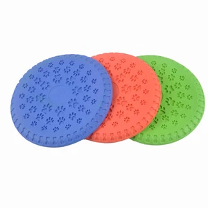 Fetch Toy - Rubber Flying Frisbee Disk for Dogs - Chew Resistant - Wont Crack - Picture 1 of 8