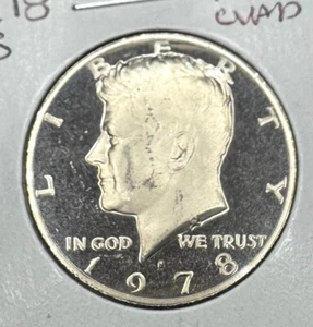 1978 San Francisco Mint Kennedy Half Dollar CLAD PROOF 50¢ Uncirculated CRH505 - Picture 1 of 4