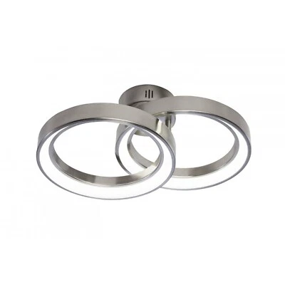 Elan 83262- Fornello 2 Light Semi Flush Mount in Brushed Nickel - Image 1 of 4