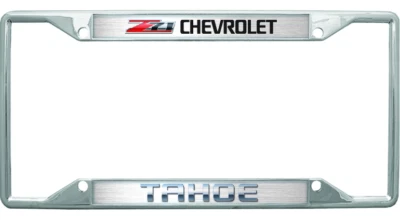 For Chevrolet Tahoe Z71 Chrome License Plate Frame - Imagem 1 de 2