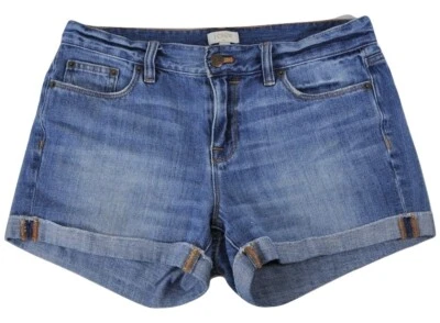 Nuevo pantalón corto de mezclilla para mujer J Crew 26 puños lavado claro 30 W Foto 1 de 4