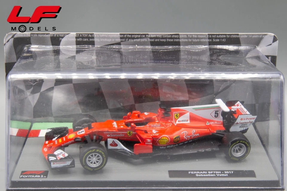 1:43 Ferrari SF70H 2017 Sebastian Vettel - Formula 1 Collection - Immagine 1 di 1