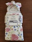 Toby 2 Pc Wrap Set Baby Girl Headband & 42? X 42? Wrap Watercolor Floral