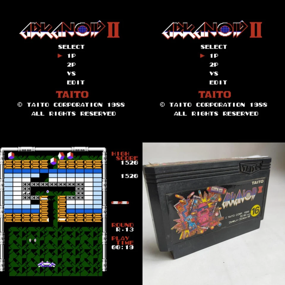 Arkanoid II Taito pre-owned Nintendo Famicom NES Tested - Image 1 of 4