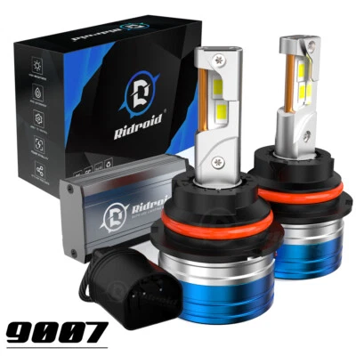 9007/HB5 LED Headlight Bulbs Kit 6500K White High Low Beam Super Bright 36000lm - Image 1 of 4