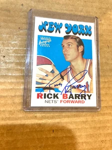 1996 topps basketball reprint rick barry certified autograph 1ssue - Picture 1 of 2
