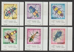 Sellos de Vietnam 1996 Insectos Scott # 2704-2709 MNH - Imagen 1 de 1